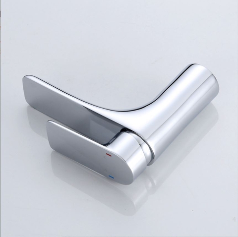Vòi Lavabo Inox 304 Crom Mỏ Dài 2 Tấc Nóng Lạnh LANKA LBNL07
