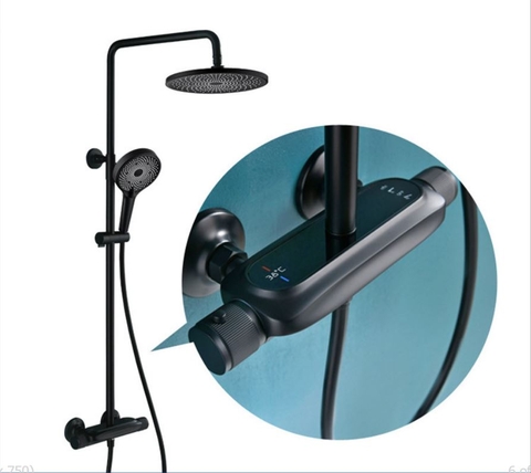 Sen Cây Chỉnh Nhiệt Màu Đen Mưa Thác Nước LANK SC22