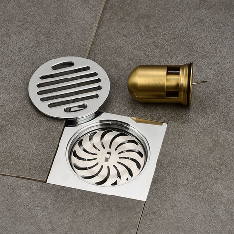 Phiễu Thoát Sàn Chống Hôi INOX 304 Bóng LANKA TS11