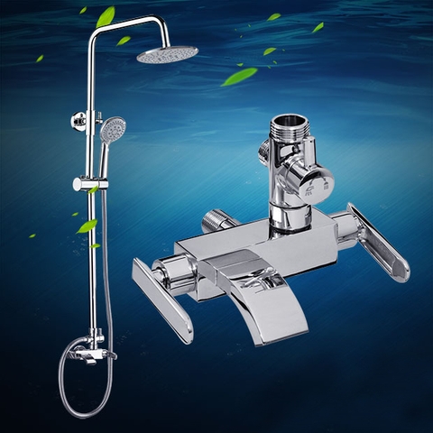 Bộ vòi sen cây tắm đứng đồng thau Lanka SC26