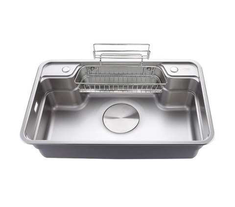 Chậu rửa chén 1 hộc kích thước lớn 8050DT chất liệu inox 304 LANKA