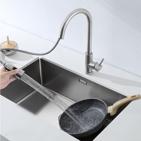 Chậu Rửa Chén 1 Hộc INOX 304 Âm Bàn Dày 3mm LANKA 6845DT