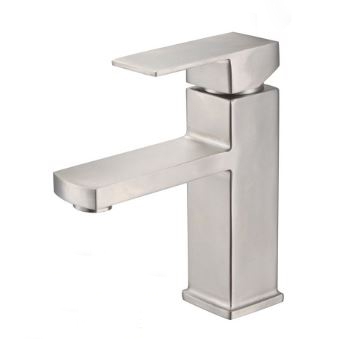 Vòi Lavabo Vuông Nóng Lạnh Inox 304 Cao 20cm LANKA LBNL04