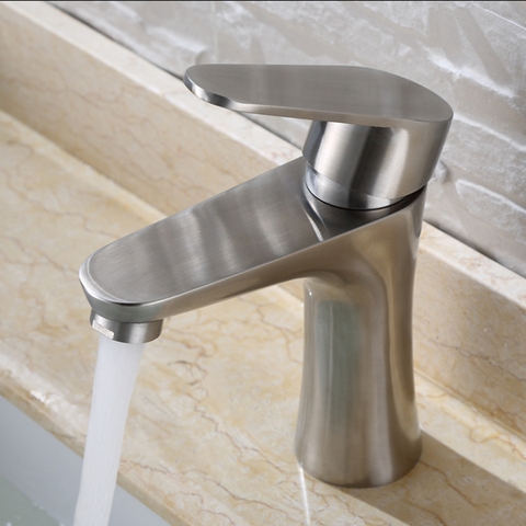 Vòi Lavabo Tròn Nóng Lạnh Inox 304 LANKA LBN03