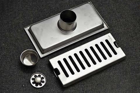 Phiễu Thoát Sàn Chống Hôi INOX 304 Mờ PT06