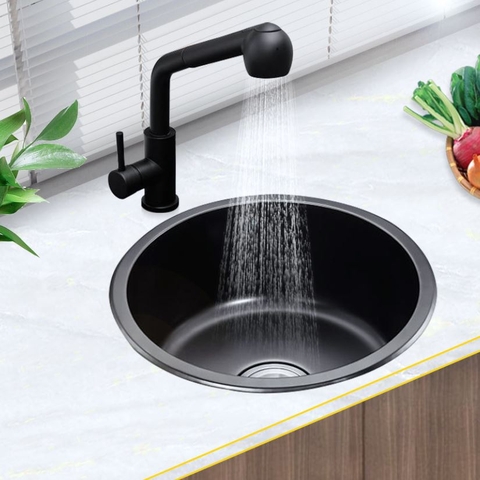 Chậu Rửa Chén Đá Tròn Đặt Âm Bàn Nhập Khẩu U0045-C01