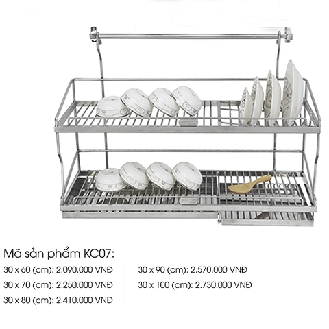 Kệ úp chén bát inox 304 mã KC07
