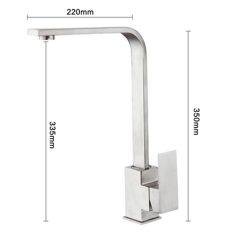 Vòi Rửa Chén Nóng Lạnh Inox 304 Mờ Lanka VRCNL15