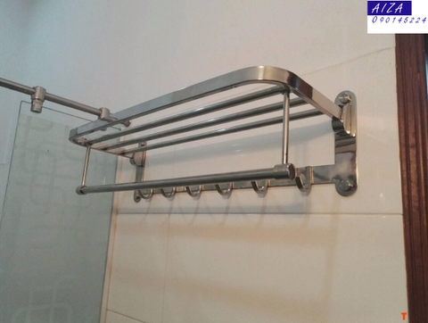 KỆ TREO KHĂN PHÒNG TẮM INOX 304 MÃ B03