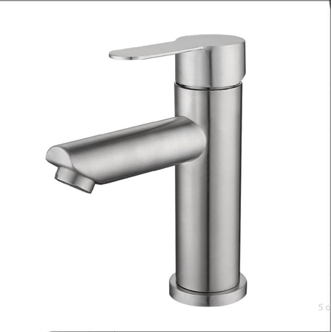 Vòi Lavabo Nóng Lạnh Mẫu Tròn Inox 304 mờ LANKA