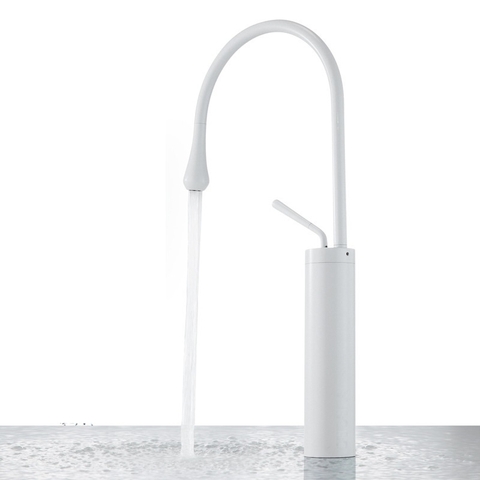 Vòi Lavabo Nóng Lạnh Sơn Tĩnh Điện Trắng LANKA LB21