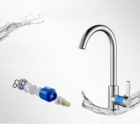 Vòi Rửa Chén Nóng Lạnh Inox 304 Sáng Bóng Lanka VRCNL07