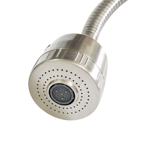 VÒI RỬA CHÉN LÒ XO BẺ, XOAY INOX 304 MỜ LANKA VRCL02