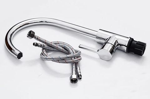 Vòi Rửa Chén Nóng Lạnh Inox 304 Sáng Bóng Lanka VRCNL07