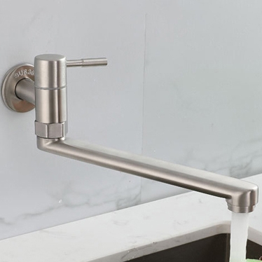 VÒI RỬA CHÉN LẠNH INOX 304 GẮN TƯỜNG LANKA VRCL06