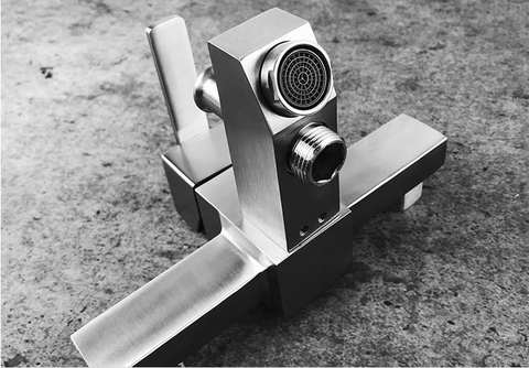 Bộ vòi sen tắm mẫu vuông inox 304 mờ LANKA mã CS08