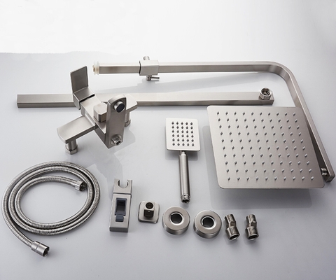 SEN CÂY TẮM ĐỨNG VUÔNG NÓNG LẠNH INOX 304 MỜ mã SC04 LANKA