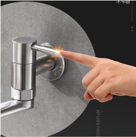 VÒI RỬA CHÉN LẠNH INOX 304 GẮN TƯỜNG LANKA VRCL06