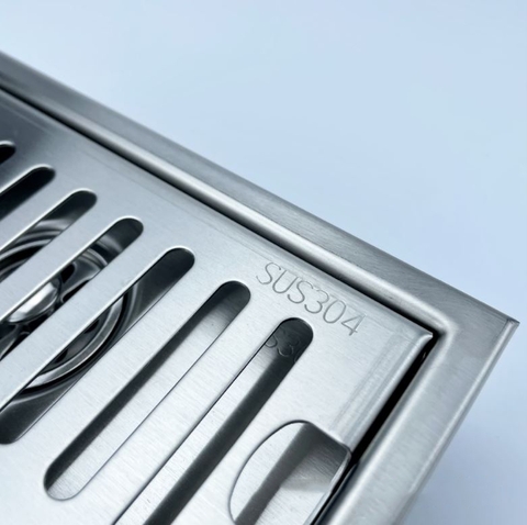 Phiễu Thoát Sàn Chống Hôi INOX 304 Mờ PT06