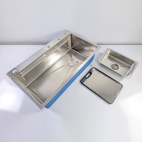 Chậu Rửa Chén 1 Hộc Inox 304 Lanka 78x46cm