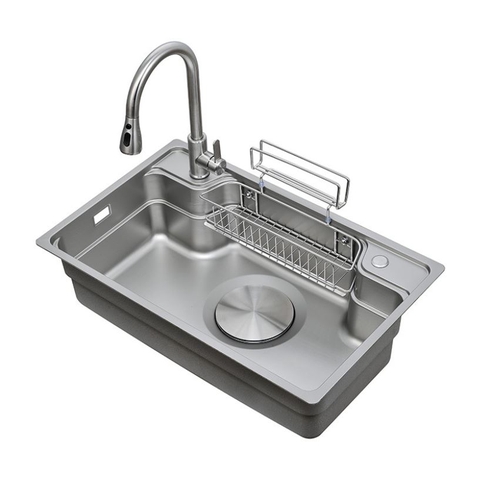 Chậu rửa chén 1 hộc kích thước lớn 8050DT chất liệu inox 304 LANKA
