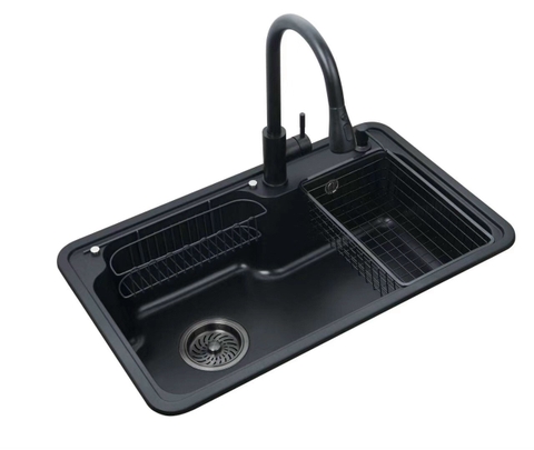 Chậu Rửa Chén Đá 1 Hộc Australia T7848-D01 ĐEN