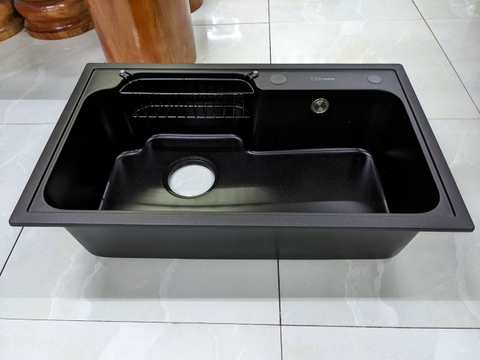 Chậu Rửa Chén Đá 1 Hộc Australia T7848-D01 ĐEN