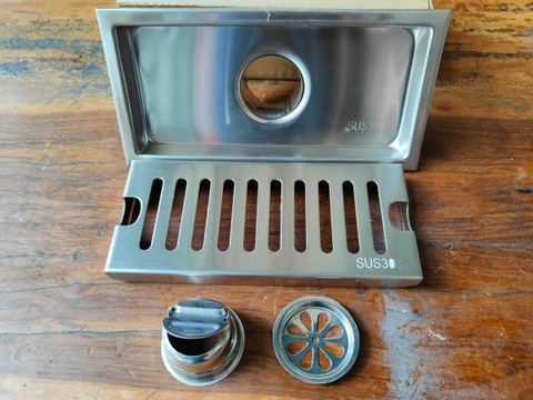 Phiễu Thoát Sàn Chống Hôi INOX 304 Mờ PT06