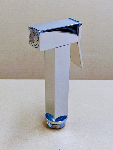 Vòi xịt toilet chất liệu đồng thau mẫu vuông nước mạnh