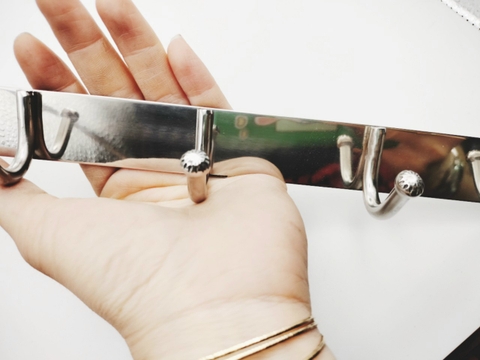 Móc treo quần áo đầu bí chất liệu inox dày