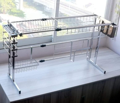 Kệ để bát trên chậu rửa inox 304 cao cấp mã KC17