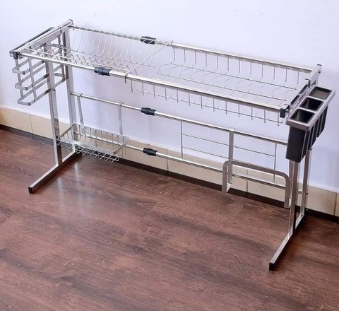 Kệ để bát trên chậu rửa inox 304 cao cấp mã KC17