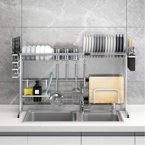 Kệ để bát trên chậu rửa inox 304 cao cấp mã KC18
