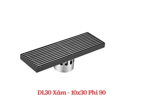 Phiễu Thoát Sàn Dài Chống Hôi INOX 304 Mạ Vàng và Xám PT08