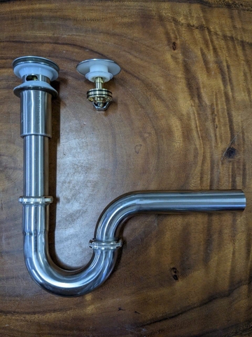 BỘ XẢ NHẤN LAVABO INOX 304