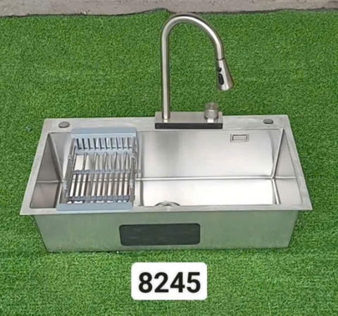 Chậu rửa chén 1 hộc Inox 304 8245DT dày 4li LANKA