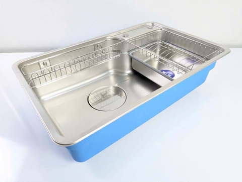 Chậu rửa chén 1 hộc cở lớn inox 304 8050DT LANKA