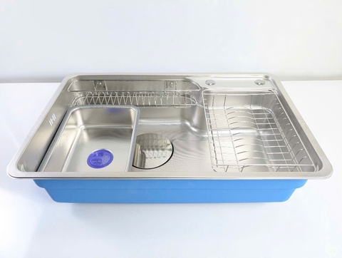 Chậu rửa chén 1 hộc cở lớn inox 304 8050DT LANKA
