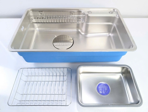 Chậu rửa chén 1 hộc cở lớn inox 304 8050DT LANKA