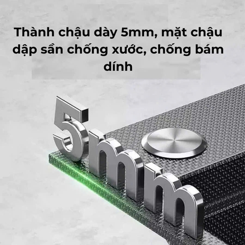 Chậu rửa chén lắp âm mặt đá 7843DT inox 304 LANKA