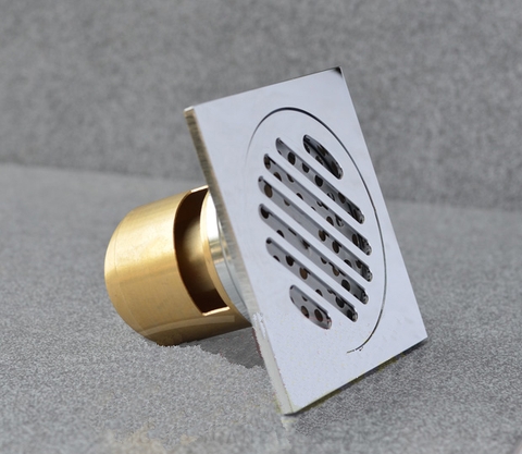 Phiễu Thoát Sàn Chống Hôi Đồng Thau Bóng LANKA TS01