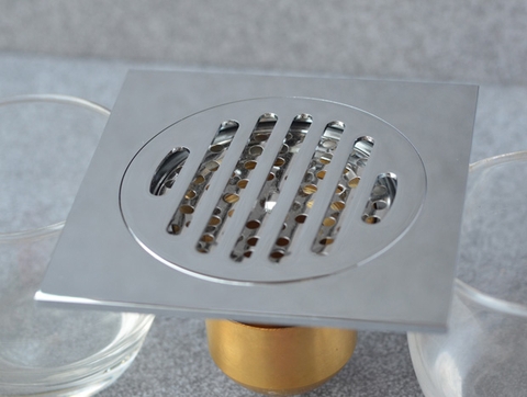 Phiễu Thoát Sàn Chống Hôi Đồng Thau Bóng LANKA TS01