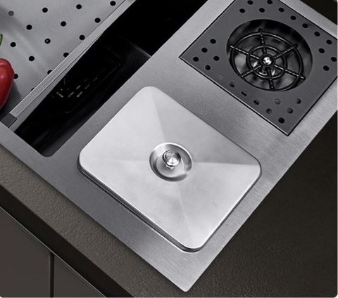 Chậu Rửa Chén 1 Hộc Lớn Inox 304 Phủ Nano 8846DT LANKA