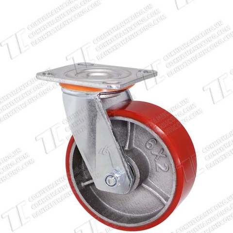 Bánh xe BHK150 Pu gang Quay