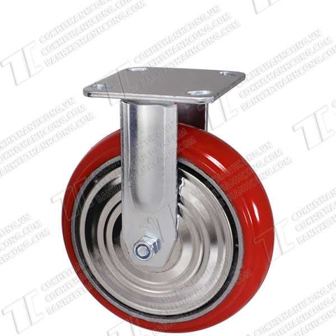 Bánh xe BHK200 Pu gang Hàn Quốc Tĩnh