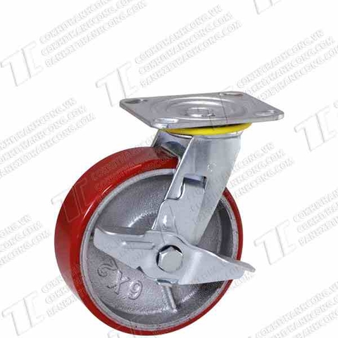 Bánh xe BRK150 Pu gang Khóa1