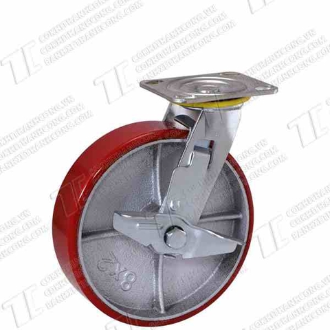 Bánh xe BRK200 Pu gang Khóa1