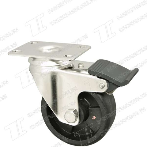 Bánh xe Inox IFXH100 chịu nhiệt Khóa2