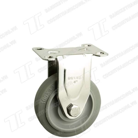 Bánh Xe Inox IFXR100 cao su nhiệt xám Tĩnh