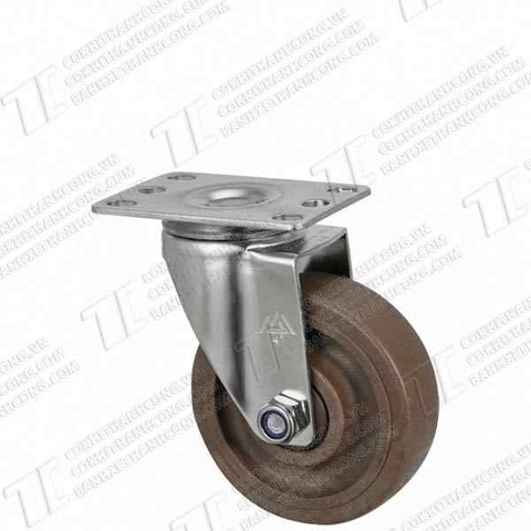 Bánh xe inox IXR 100 chịu nhiệt Quay